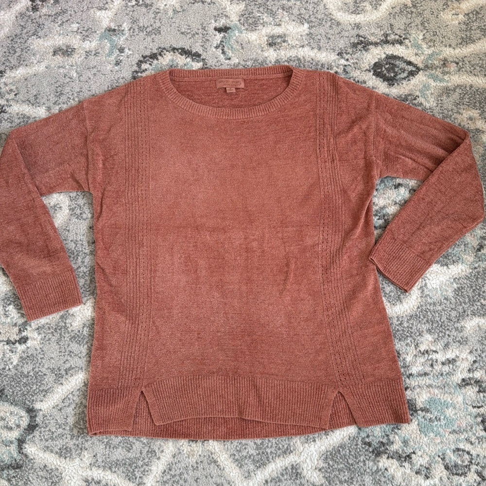 Barefoot Dreams CozyChic Ultra Lite Dockside Pullover Amber Glow